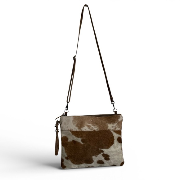 Myra Bag Handbags - Myra Bag Cowhide Brown Leather & Hairon